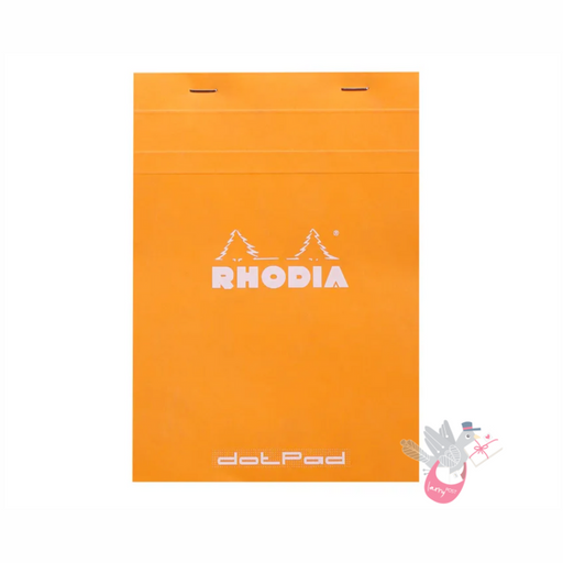 RHODIA No. 16 Staplebound dot Pad - Orange - A5 - Dotted