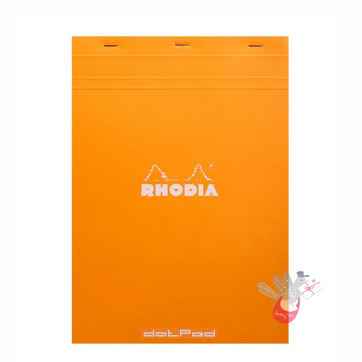 RHODIA No. 18 Staplebound Pad - Black - A4 - Dotted