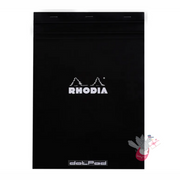 RHODIA No. 18 Staplebound Pad - Black - A4 - Dotted