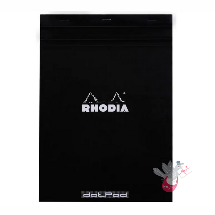 RHODIA No. 18 Staplebound Pad - Black - A4 - Dotted