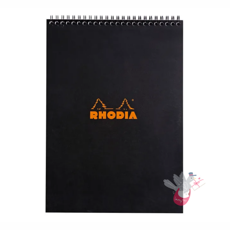 Rhodia No.18 Wirebound A4 Black Ruled