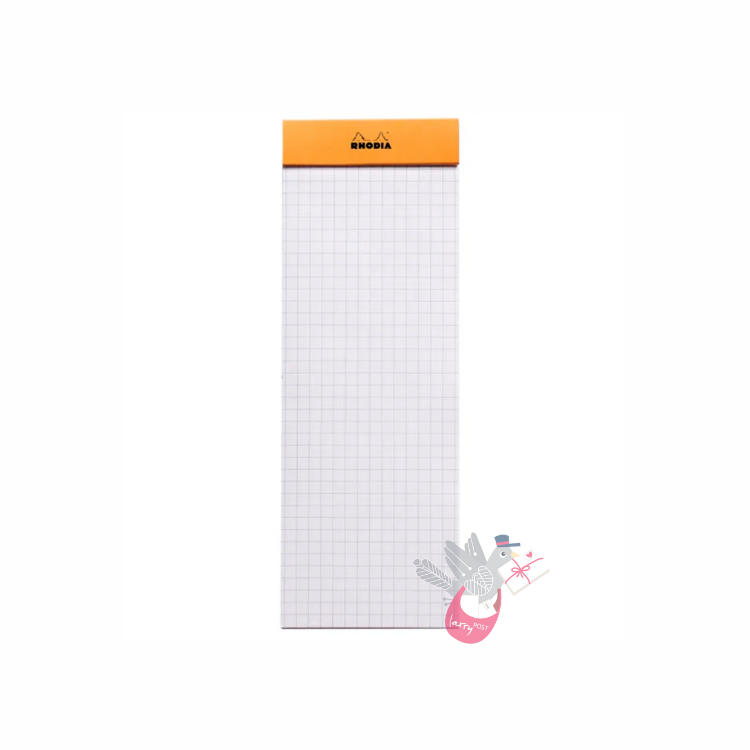 RHODIA No. 8 Top-Stapled Pad - List - Orange - Grid