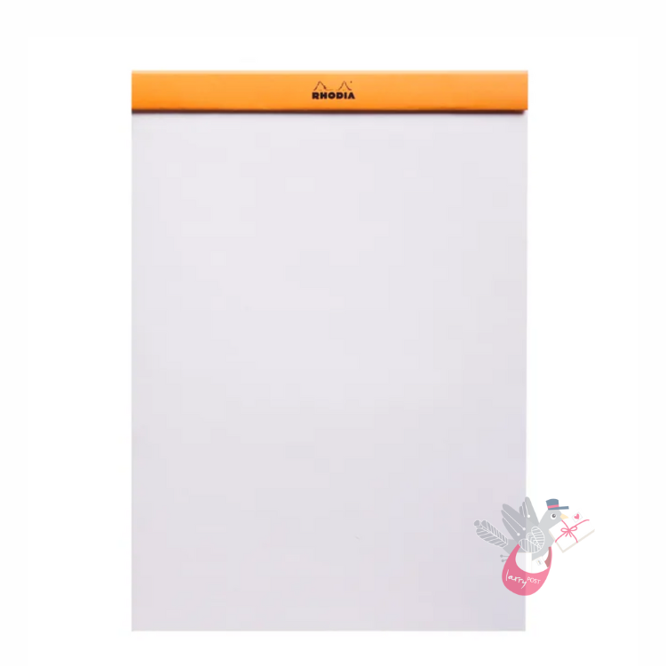 RHODIA No. 18 Top-Stapled Pad - Orange - A4 - Plain