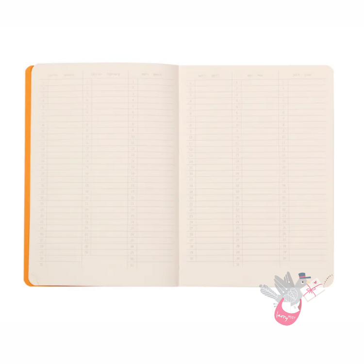 RHODIA Rhodiarama 365 Perpetual Undated Planner - Soft Cover - A5 - Black