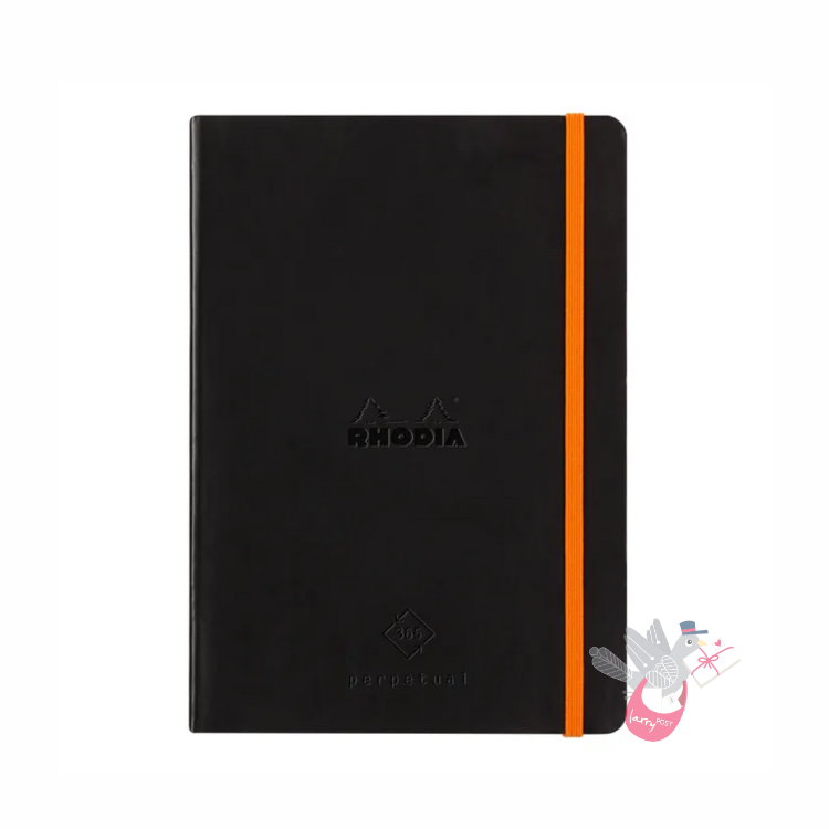 RHODIA Rhodiarama 365 Perpetual Undated Planner - Soft Cover - A5 - Black