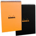 RHODIA Wirebound Pad - Black - A4 - Lined