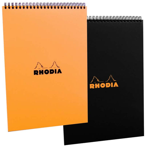 RHODIA Wirebound Pad - Black - A4 - Lined