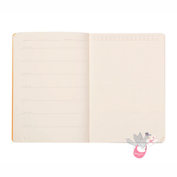 RHODIA Rhodiarama 365 Perpetual Undated Planner - Soft Cover - A5 - Black