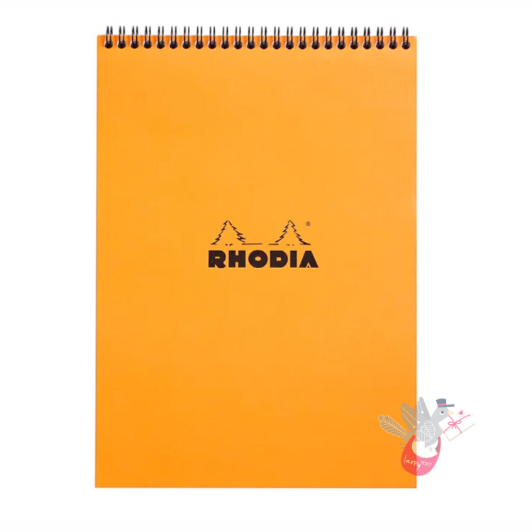 RHODIA No. 18 Wirebound Pad - Orange - A4 - Ruled