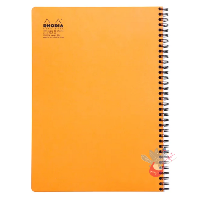 RHODIA No. 18 Wirebound Notebook - Orange - A4+ - Grid