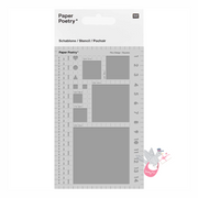 PAPER POETRY Journalling Stencil - Squares (9.5 x 15cm)