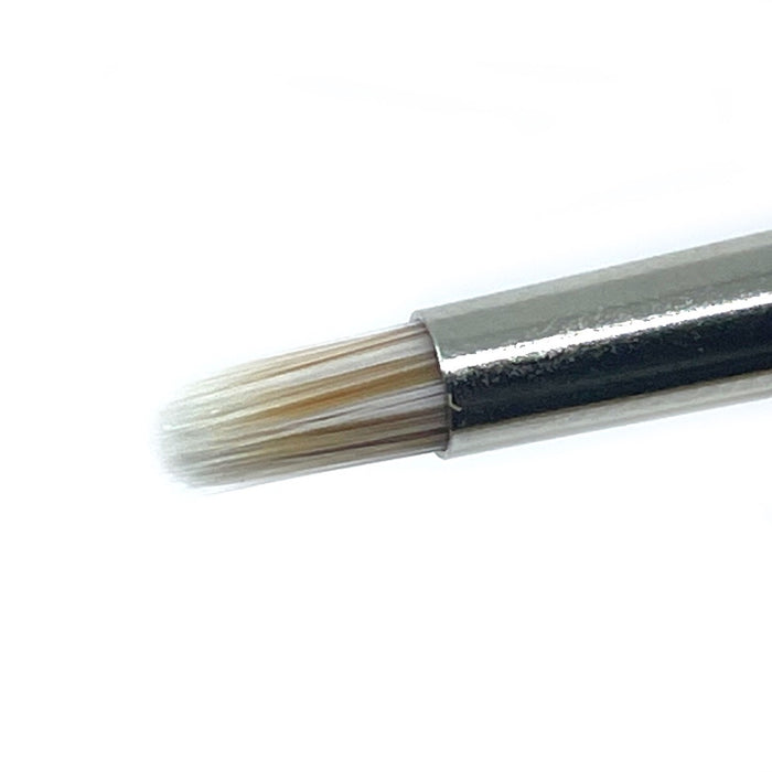 ROSEMARY & CO Smooshing (Blender) Brush - Short Handle - Badger Hair - X Small (1.5 x 4mm)