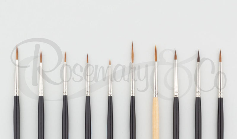 ROSEMARY & CO - Workbench Warriors Miniature Brush Set (10 Brushes)