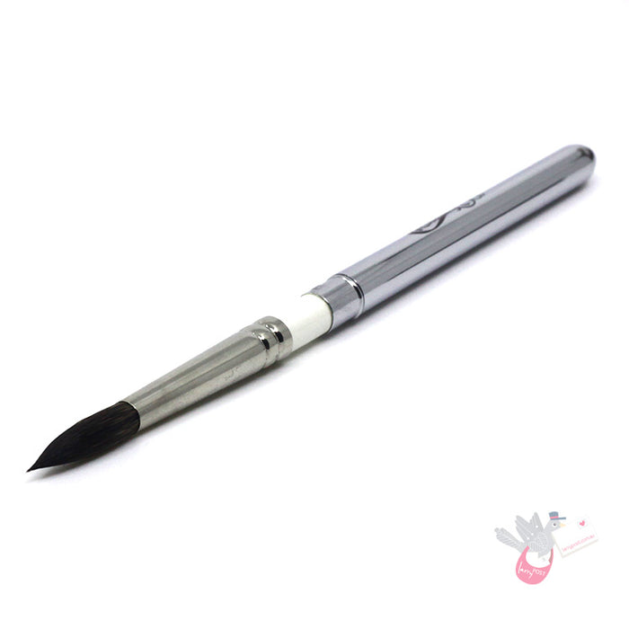 ROSEMARY & CO Reversible Pocket Brush - R9 - Pure Squirrel Hair Mop - Round Size 9 (5.5 x 24.5mm)