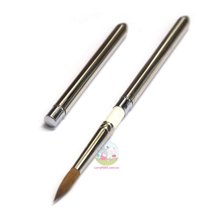 ROSEMARY & CO Reversible Pocket Brush - R11 - Pure Red Sable - Pointed Size 10 (5.9 x 26.3mm)