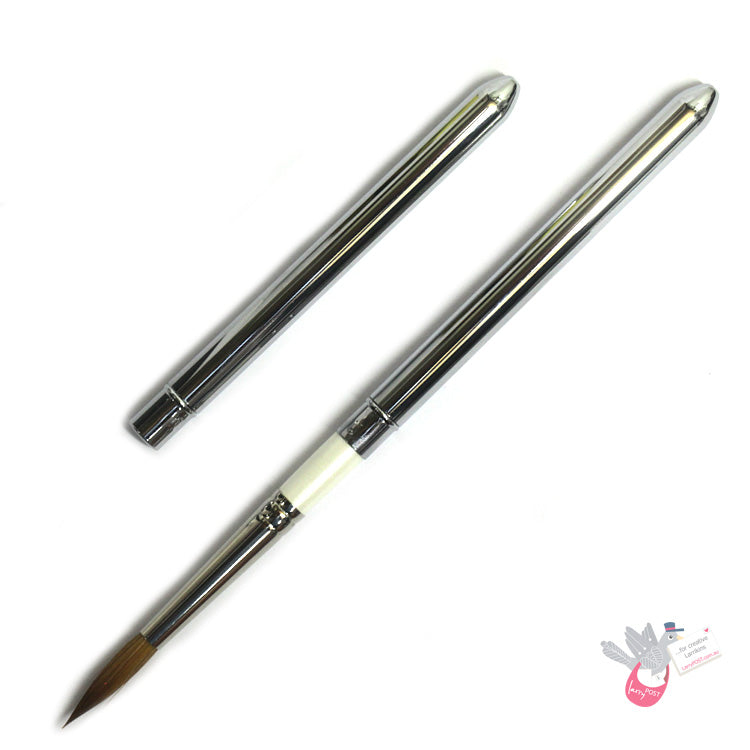 ROSEMARY & CO Reversible Pocket Brush - R13 - Sable Blend Designer - Pointed Size 8