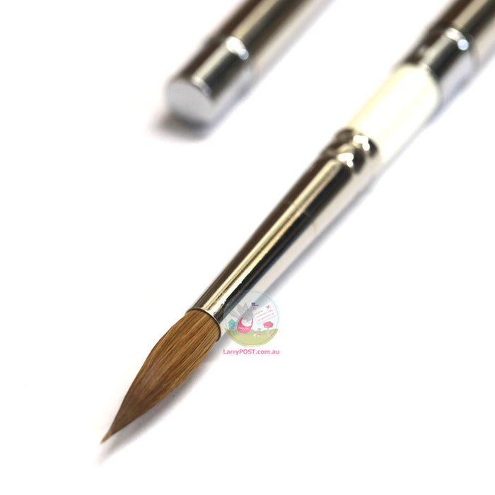 ROSEMARY & CO Reversible Pocket Brush - R2 - Pure Kolinsky Sable - Pointed Size 8 (5.2 x 24.2mm)