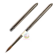 ROSEMARY & CO Reversible Pocket Brush - R2 - Pure Kolinsky Sable - Pointed Size 8 (includes free Pen Loop)