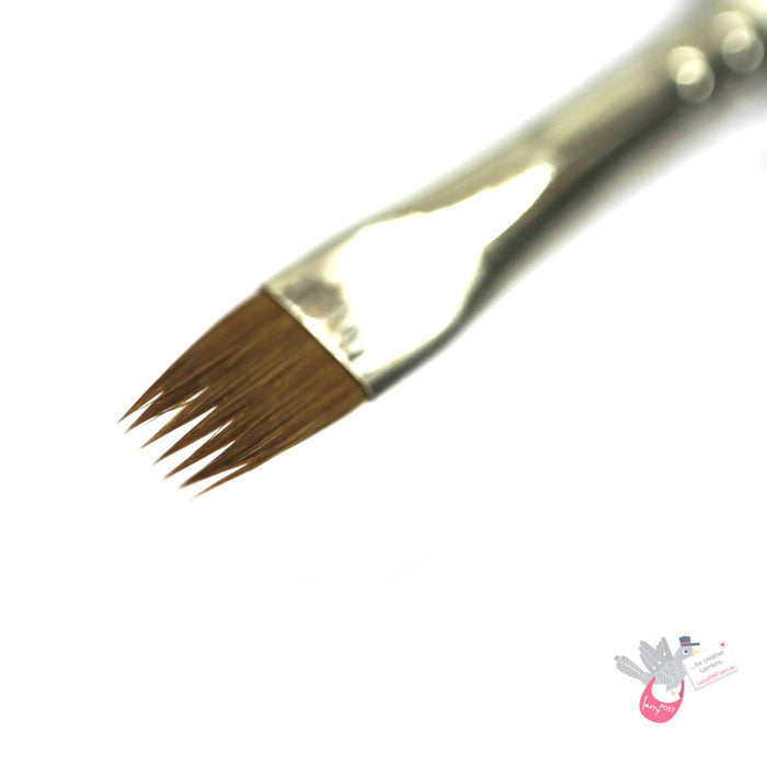 ROSEMARY & CO Reversible Pocket Brush - R7 - Pure Kolinsky Sable - Comber 1/4" (7.4 x 11.4mm)