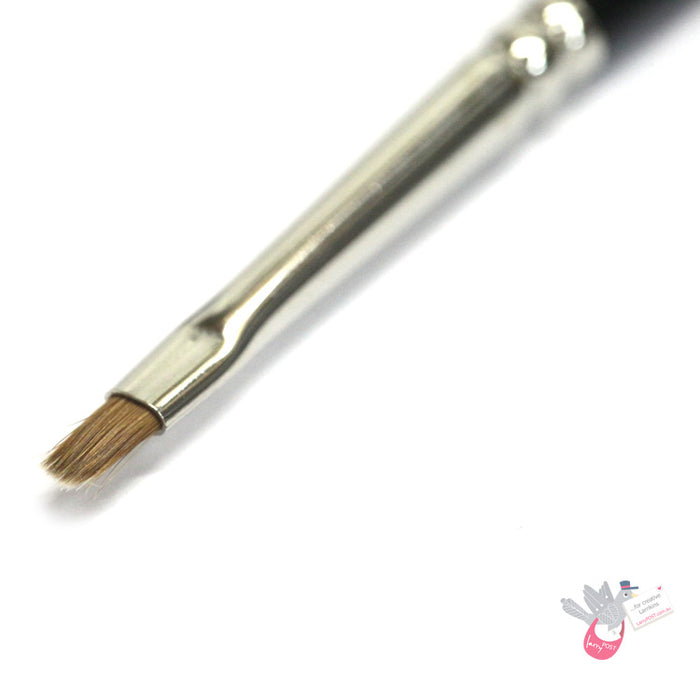 ROSEMARY & CO Brush - Series 77 - Pure Red Sable Bright - Size 1 (3.1 x 5.3mm) - Short Handle