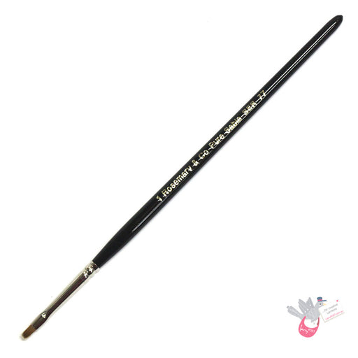 ROSEMARY & CO Brush - Series 77 - Pure Red Sable Bright - Size 1 - Short Handle