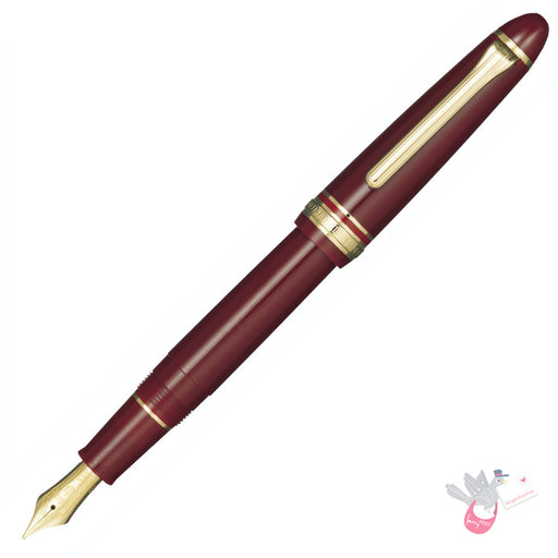 #1219 SAILOR 1911 Classic (Gold trim) - Standard Series - 14K gold nib with 24K gold plating - Burgundy
