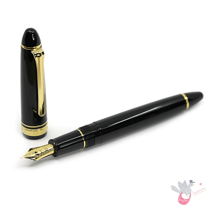 SAILOR 1911 - Standard Series (21K gold nib & Converter) - Black/Gold - Extra Fine Nib