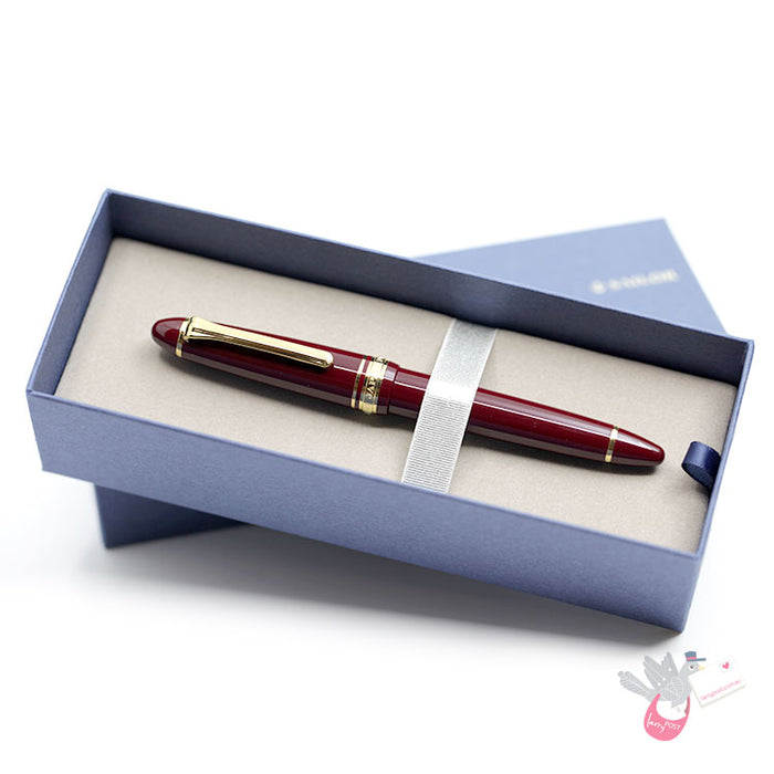 SAILOR 1911 - Standard Series (21K gold nib & Converter) - Maroon/Gold - Extra Fine Nib