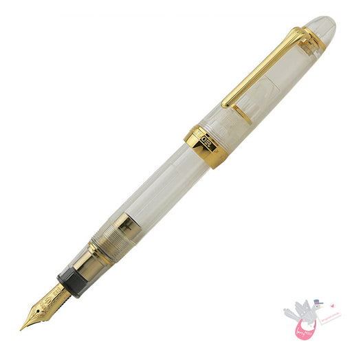 SAILOR 1911 Classic Demonstrator (Gold trim) - Standard Series - 14K gold nib with 24K gold plating - Clear