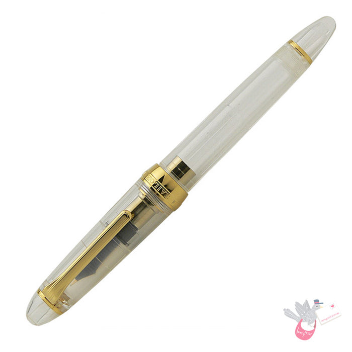 SAILOR 1911 Classic Demonstrator - Standard Series (14K gold nib & Converter) - Clear/Gold - Medium