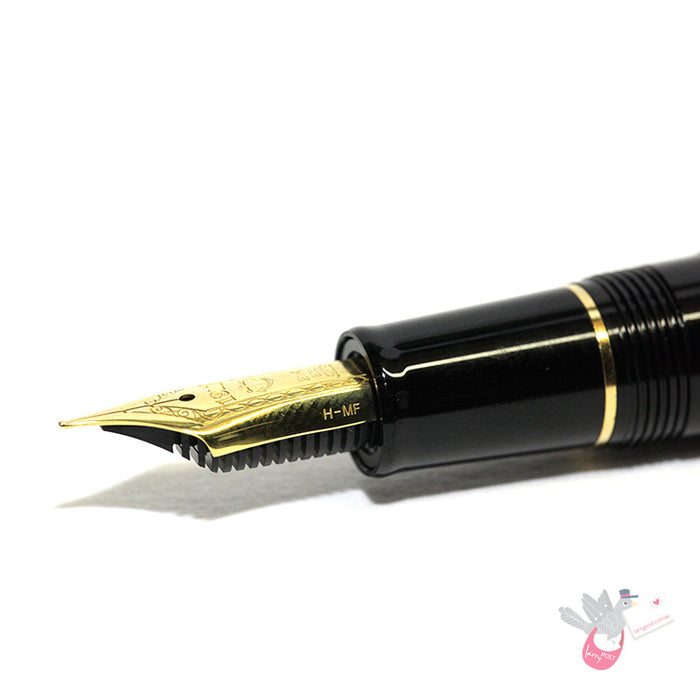 SAILOR 1911 Classic - Large Series (21K gold nib & Converter) - Black/Gold - Music Nib (MS)