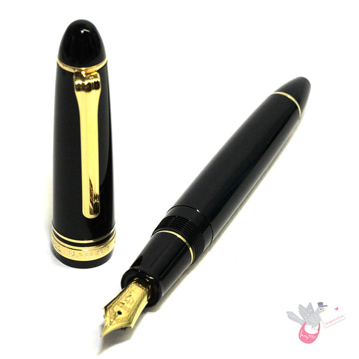 SAILOR 1911 Classic - Large Series (21K gold nib & Converter) - Black/Gold - Zoom Nib