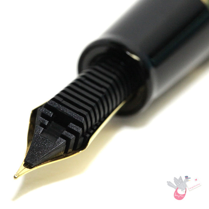 SAILOR 1911 Classic - Large Series (21K gold nib & Converter) - Black/Gold - Music Nib (MS)