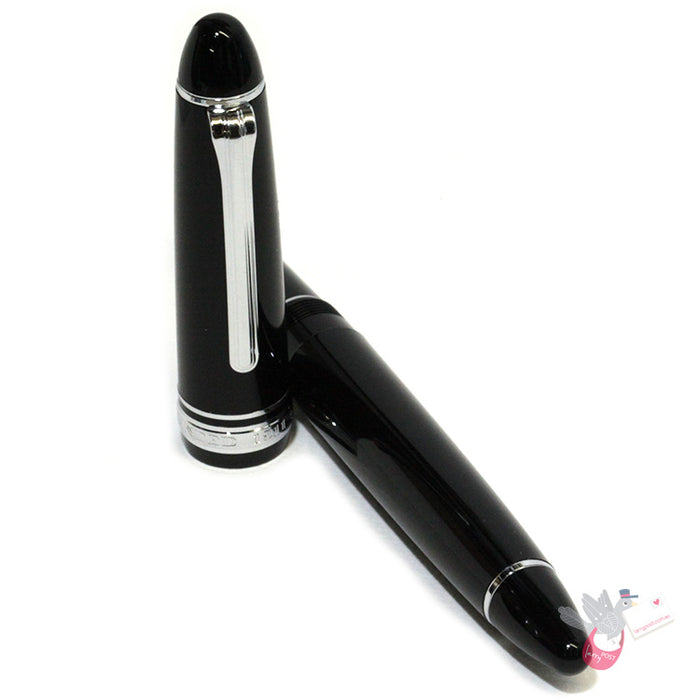 SAILOR 1911 Classic - Large Series (21K gold rhodium plated nib & Converter) - Black/Rhodium - Broad
