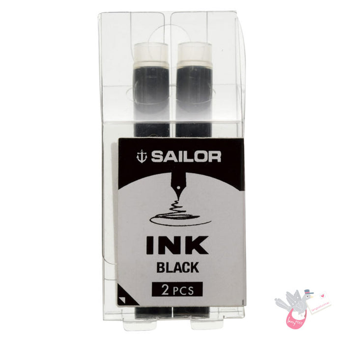 SAILOR Basic Ink Cartridges - Pack of 2 - Black