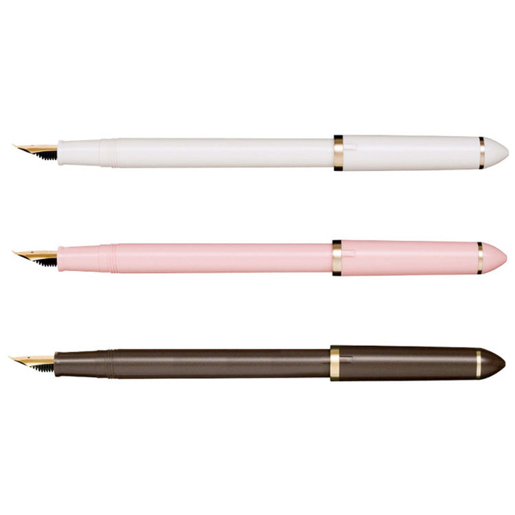 SAILOR Sketch Kit (Fude, Converter, DA Permanent Black, Blunt Syringe) - 40 Degree - Pink