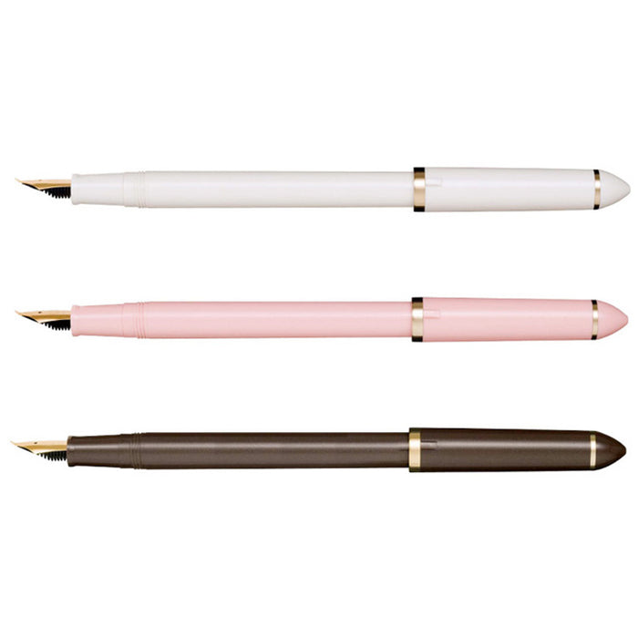 SAILOR Sketch Kit (Fude, Converter, DA Permanent Black, Blunt Syringe) - 40 Degree - Pink