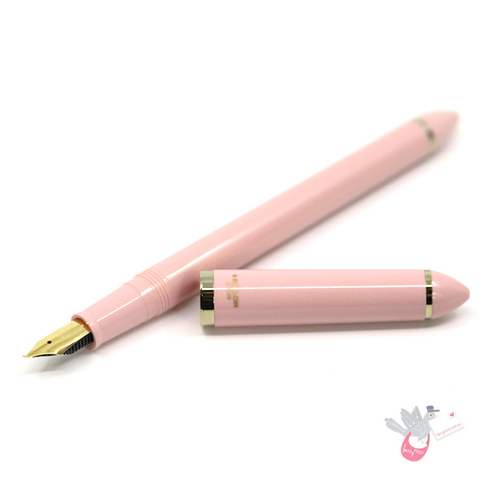 SAILOR Sketch Kit (Fude, Converter, DA Permanent Black, Blunt Syringe) - 40 Degree - Pink