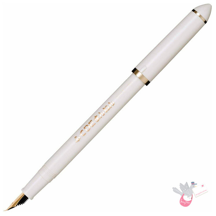 SAILOR Fude de Mannen Fountain Pen - 40 Degree Nib - White (excludes converter)
