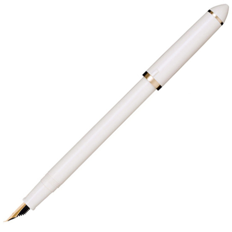 SAILOR Sketch Kit (Fude, Converter, DA Permanent Black, Blunt Syringe) - 40 Degree - White