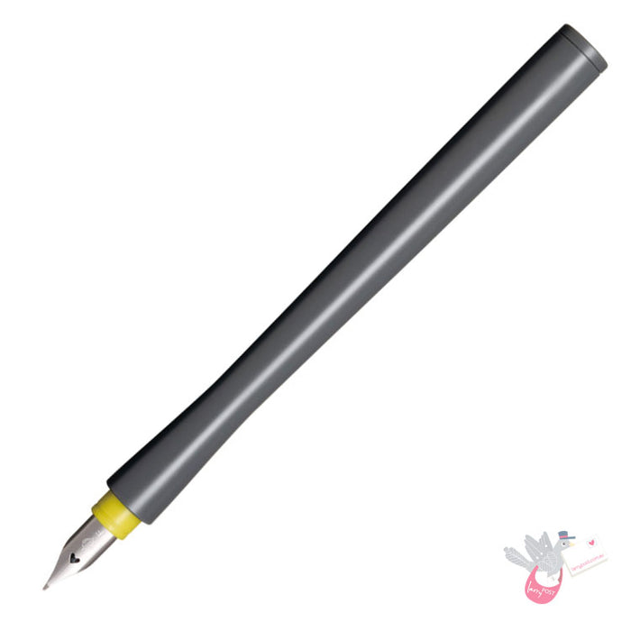 SAILOR Hocoro Dip Fountain Pen (includes reservoir) - Grey/Yellow - 40 Degree Fude Nib
