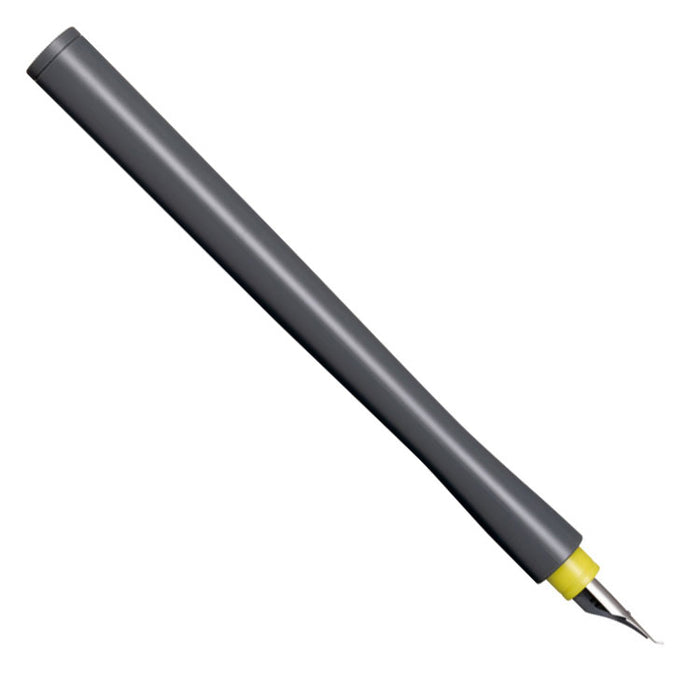 SAILOR Hocoro Dip Fountain Pen (includes reservoir) - Grey/Yellow - 40 Degree Fude Nib