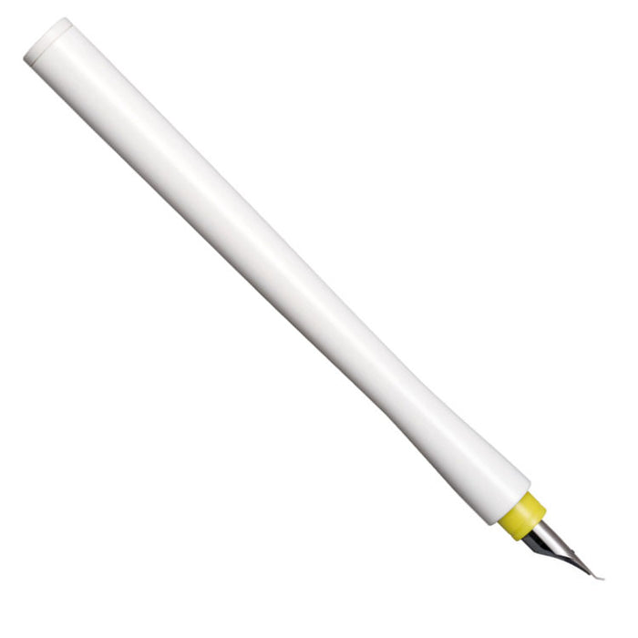 SAILOR Hocoro Dip Fountain Pen (includes reservoir) - White/Yellow - 40 Degree Fude Nib