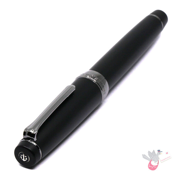 SAILOR Prof Gear Gift Set - Imperial Black (Black ion plated 21K gold nib, Converter, Ink Bottle) - Matte Black - Medium Nib