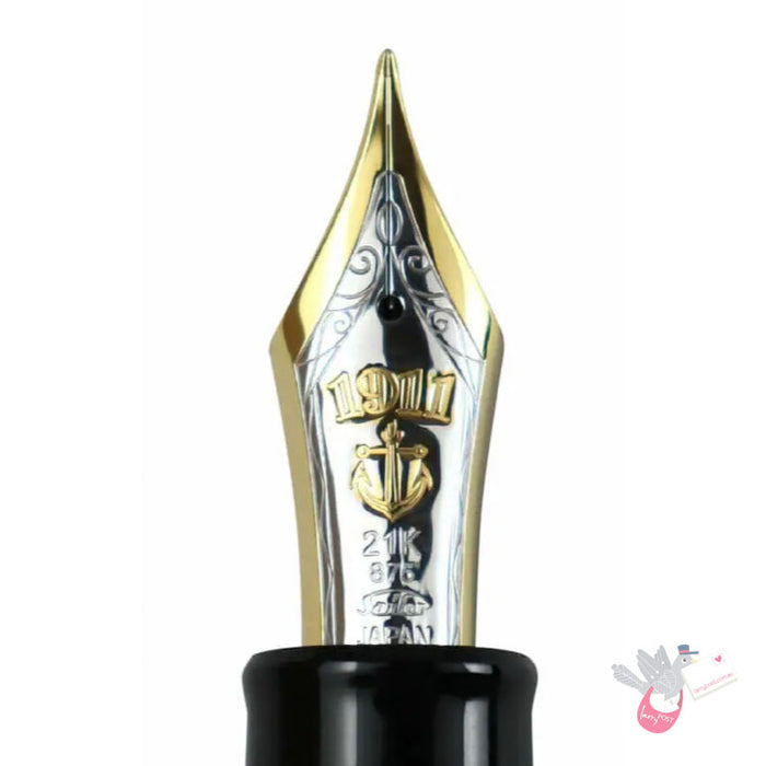 SAILOR King of Pen - Ebonite (21K gold nib & Converter) - Black/Gold - Naginata Togi Broad Nib - NB