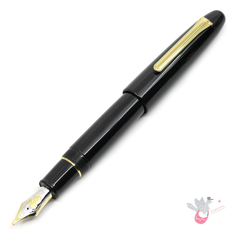 SAILOR King of Pen - Ebonite (21K gold nib & Converter) - Black/Gold - Naginata Togi Medium Nib - NM