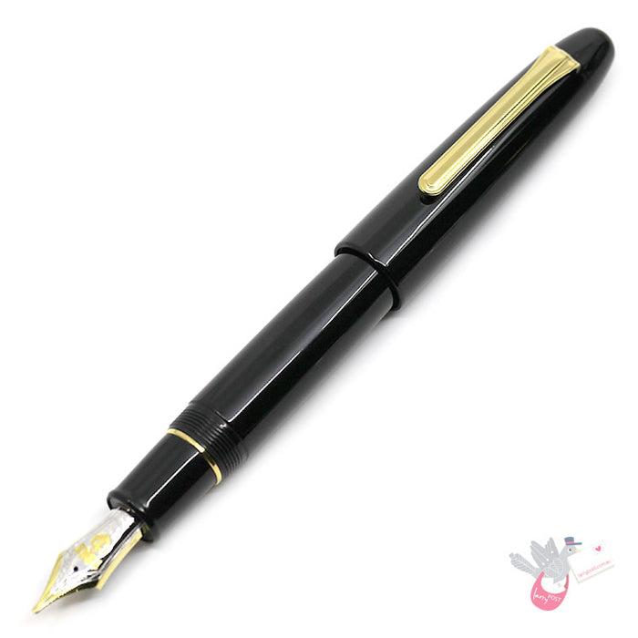 SAILOR King of Pen - Ebonite (21K gold nib & Converter) - Black/Gold - Naginata Togi Broad Nib - NB