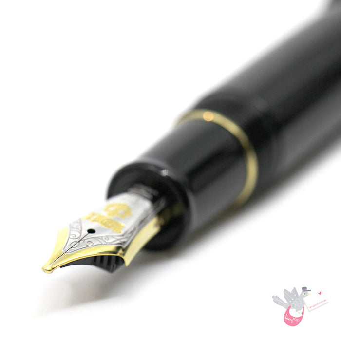 SAILOR King of Pen - Ebonite (21K gold nib & Converter) - Black/Gold - Naginata Togi Broad Nib - NB