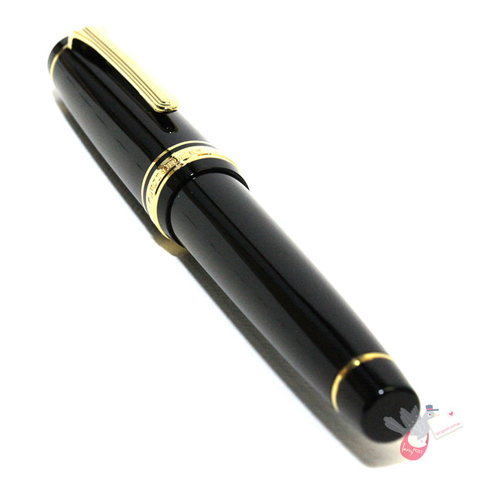 SAILOR Prof Gear (21k bigold rhodium plated nib & converter) - Black/Gold - Zoom Nib