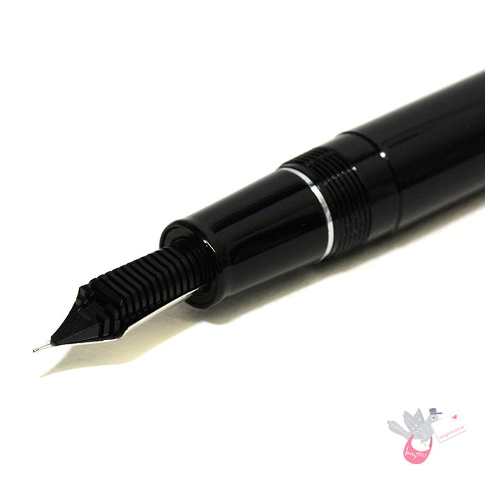 SAILOR Prof Gear (21k bigold nib & converter) - Black/Chrome - Broad Nib